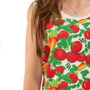 Crazy glorious vintage V8 tomato maxi dress